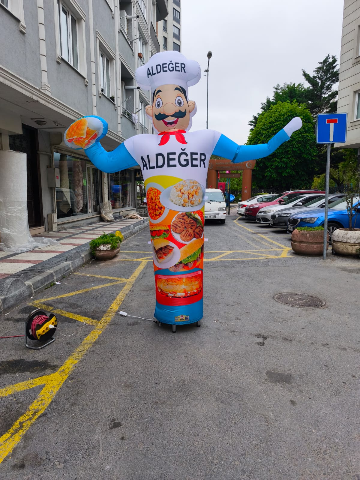 Restaurant Lokanta Reklam Maskotu Gelgel Balonu